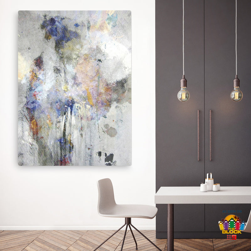 Soft Grey 'Clouds' Abstract Wall Art | From The Block